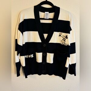 DISNEY - Minnie Mouse Striped Cardigan size S